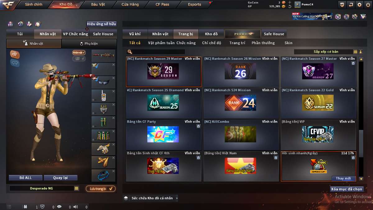 shop acc cf uy tin gia re